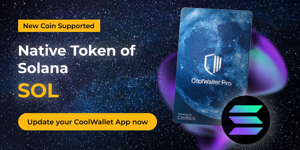 CoolWallet Launches Solana (SOL) Hardware Wallet Support With Enhanced Cold Storage Security