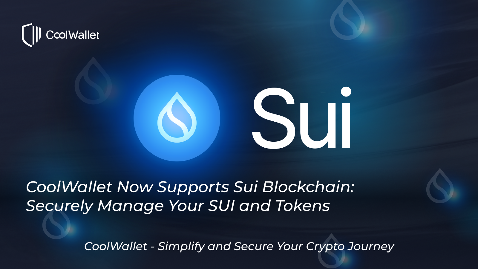 CoolWallet Now Supports Sui Blockchain: Securely Manage Your SUI and Tokens