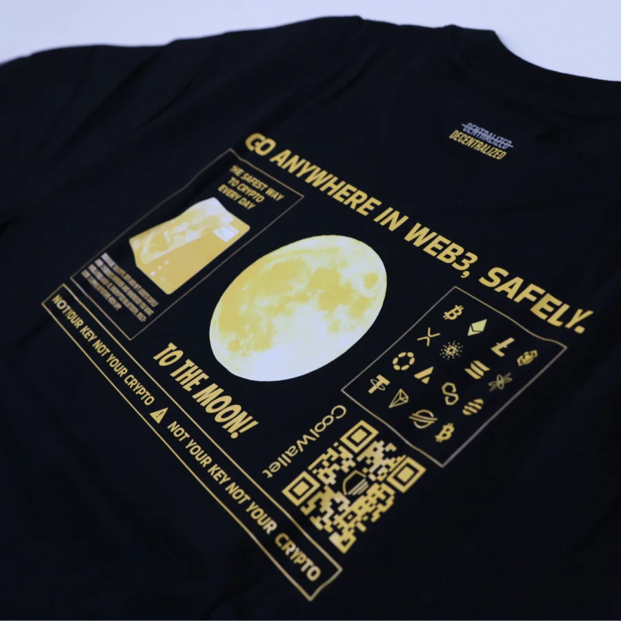 Bitcoin x CoolWallet TO THE MOON T-Shirt